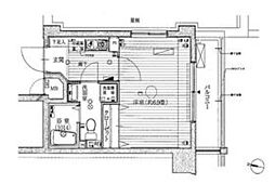 JR京浜東北・根岸線 川口駅 徒歩7分の賃貸マンション 10階1Kの間取り