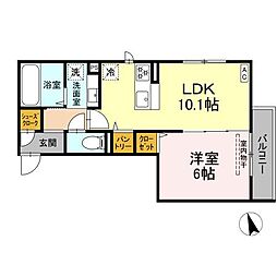 間取図画像 1LDK