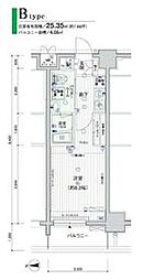 JR京浜東北・根岸線 横浜駅 徒歩8分の賃貸マンション 11階1Kの間取り