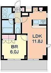都営三田線 千石駅 徒歩7分の賃貸マンション 4階1LDKの間取り