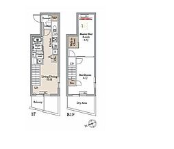 Livegeo　nakamurabashi 0103 1階2LDKの間取り