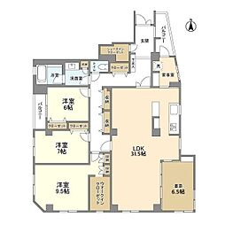 ＴＫビル 3階3SLDKの間取り