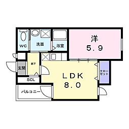 間取図画像 1LDK
