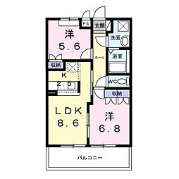 間取図画像 2LDK