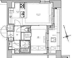 京急本線 大森町駅 徒歩8分の賃貸マンション 6階1LDKの間取り
