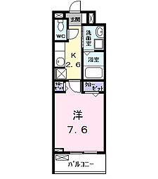 JR関西本線 春田駅 徒歩11分の賃貸アパート 3階1Kの間取り