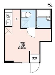 オリーブ金町(オリーブカナマチ) 1階ワンルームの間取り