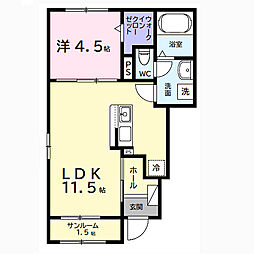 間取図画像 1LDK