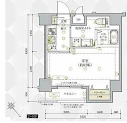 JR京浜東北・根岸線 王子駅 徒歩7分の賃貸マンション 11階1Kの間取り