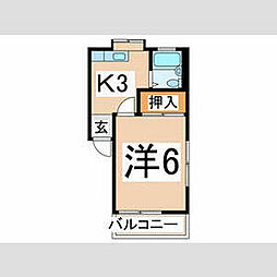 間取図画像 1K