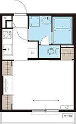 リブリ・ネオ上大岡 2階1Kの間取り