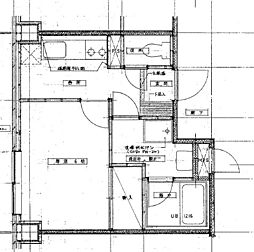 横浜市営地下鉄ブルーライン 仲町台駅 徒歩1分の賃貸マンション 6階1Kの間取り
