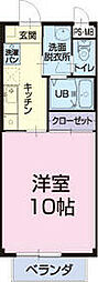 JR武豊線 半田駅 徒歩20分の賃貸アパート 2階1Kの間取り
