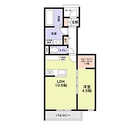 守山区守山三丁目新築計画Ｂ棟（東） 1階1LDKの間取り