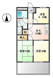 間取図画像 3DK
