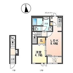 間取図画像 1LDK