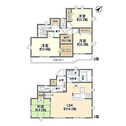 Kolet昭島拝島町#09 1階4SLDKの間取り