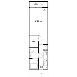 JR八高線 東福生駅 徒歩15分の賃貸アパート 3階1Kの間取り