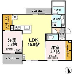 間取図画像 2LDK