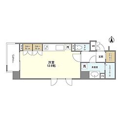 ＯＲＳＵＳ　ＡＳＡＫＵＳＡ 6階ワンルームの間取り