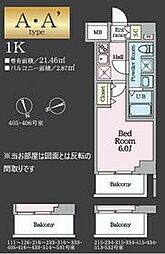 HY's TODA MAXIV 1Kの間取図画像