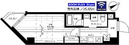 東武東上線 成増駅 徒歩7分の賃貸マンション 3階1Kの間取り