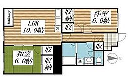 東京メトロ有楽町線 小竹向原駅 徒歩8分の賃貸マンション 1階2LDKの間取り