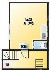 ＹＫビル 401 4階ワンルームの間取り