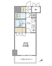 ＫＤＸレジデンス日本橋箱崎 1階1Kの間取り
