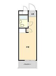 東急田園都市線 三軒茶屋駅 徒歩2分の賃貸マンション 4階ワンルームの間取り