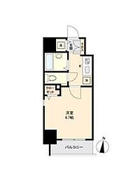 東京メトロ有楽町線 護国寺駅 徒歩3分の賃貸マンション 6階1Kの間取り