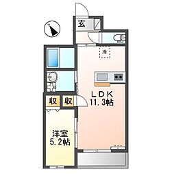 間取図画像 1LDK