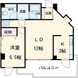Ｎｓ21やごと C306 3階1LDKの間取り