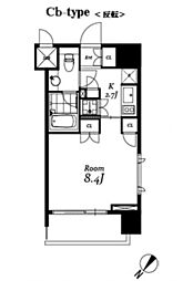 都営新宿線 小川町駅 徒歩3分の賃貸マンション 4階1Kの間取り