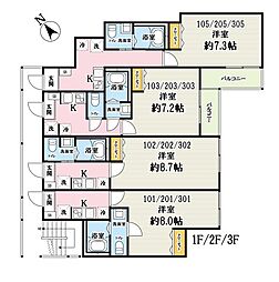 東京メトロ有楽町線 和光市駅 徒歩15分の賃貸アパート 1階1Kの間取り