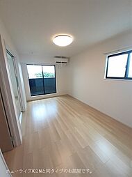 三岐鉄道北勢線 麻生田駅 徒歩9分の賃貸アパート 2階2LDKのリビング/ダイニング