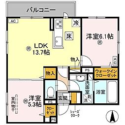 間取図画像 2LDK
