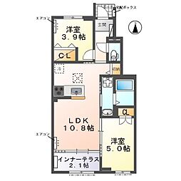 間取図画像 2LDK