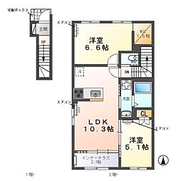 間取図画像 2LDK