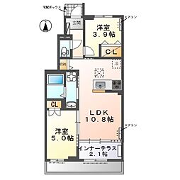 間取図画像 2LDK