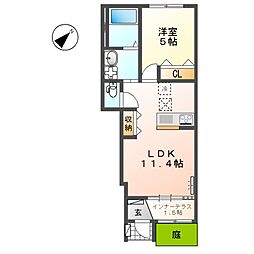 間取図画像 1LDK