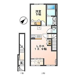 間取図画像 1LDK
