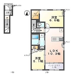 間取図画像 2LDK