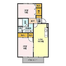 間取図画像 2LDK