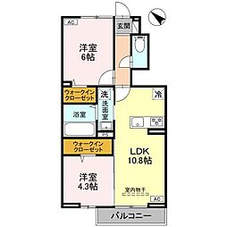 間取図画像 2LDK