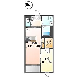間取図画像 1LDK