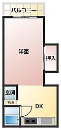 間取図画像 1DK