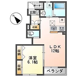 間取図画像 1LDK