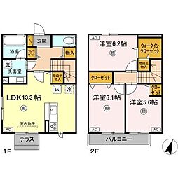 JR内房線 袖ケ浦駅 徒歩17分の賃貸テラスハウス