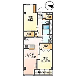 間取図画像 2LDK